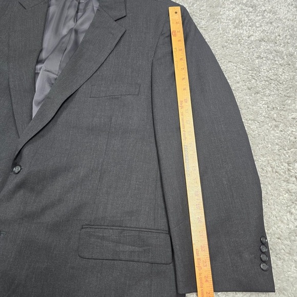 Oak Hill Sport Coat Mens 54R Gray 2 Button Single Vented Wool Formal Wedding - Picture 11 of 14